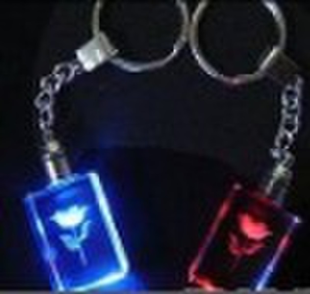 projection logo torch keychain