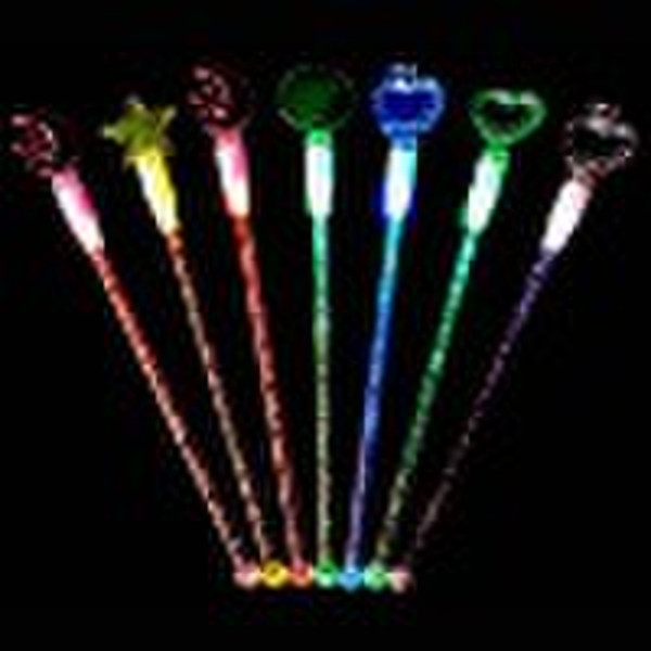 LED flashing stick bar swizzle stick