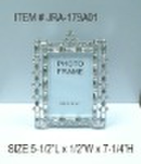 metal photo frame with  crystal