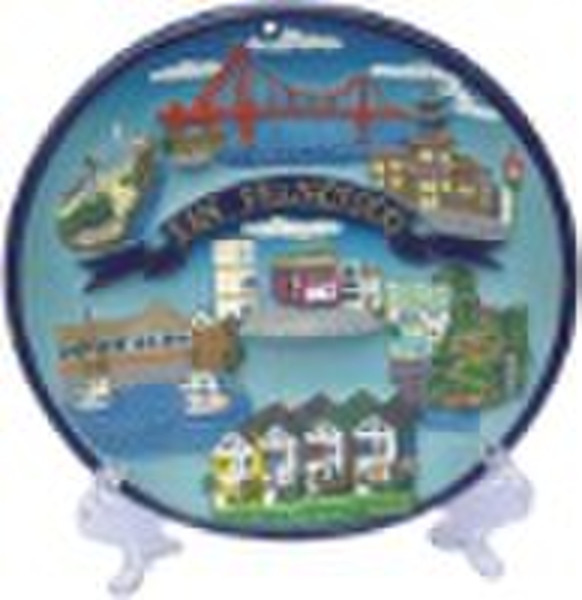 Polyresin Souvenir Plate