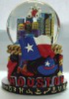 Polyresin Tourism  HOUSTOM snow ball