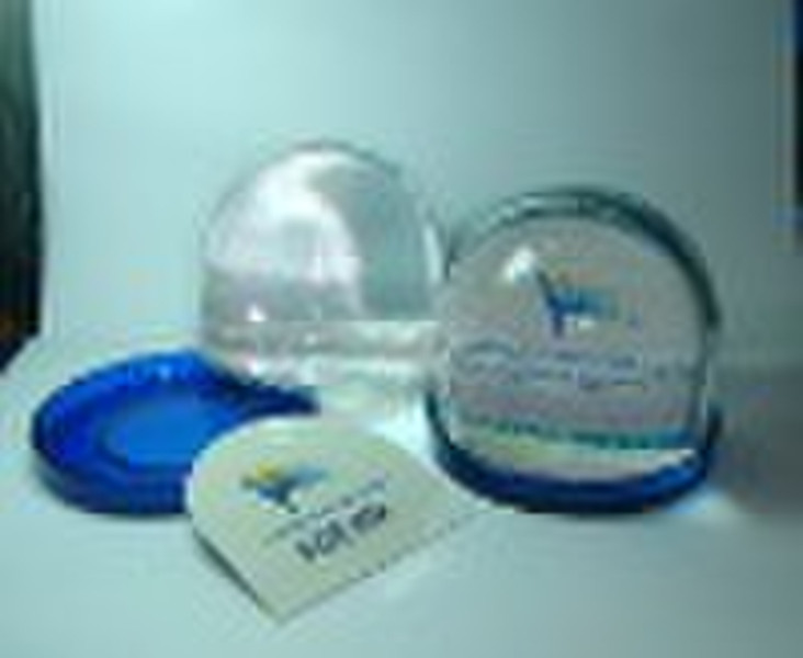 xmas plastic photo frame water ball