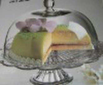 GLASS CAKE PLATE