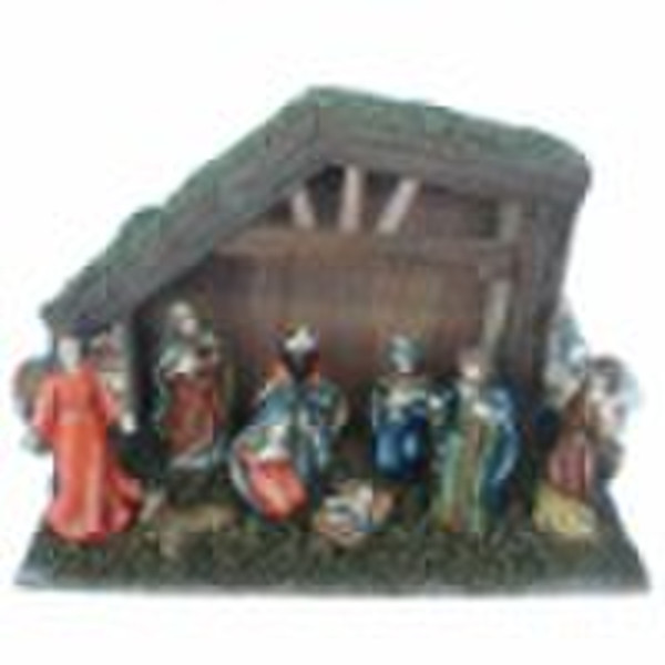 ceramic nativity decoration