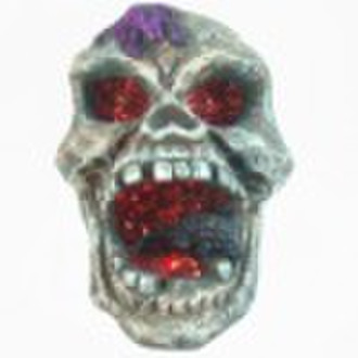 cement halloween skull decoration