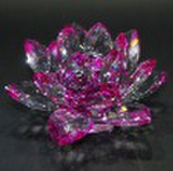 Lotus Crystal Candle Holder