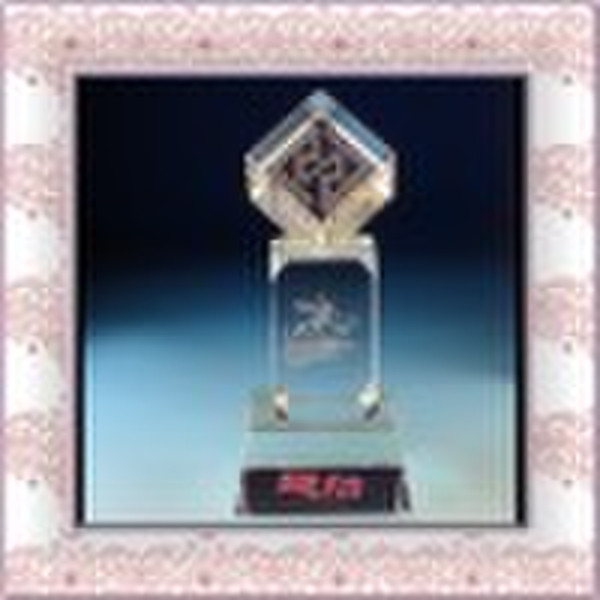 classical crystal trophy