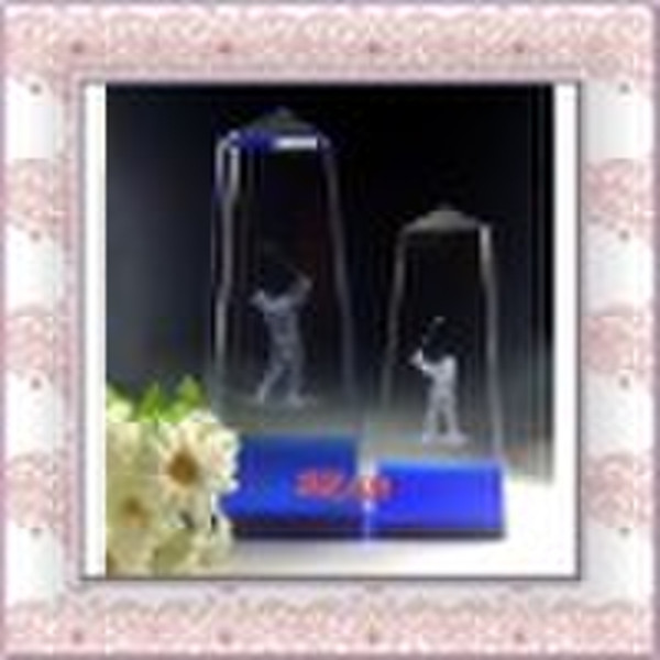 trapezoid 3d laser crystal trophies