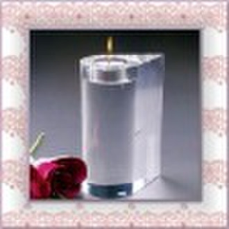 cylinder crystal candle holder