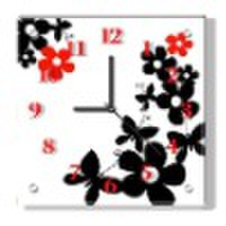 Promotion gift wall clock -Glass & MDF Clock