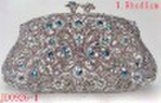 Fully-jewelled clutch evening bag with Swarovski c