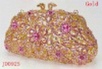 Fully-jewelled clutch evening bag with Swarovski c