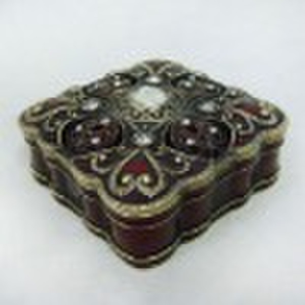 pewter trinket box