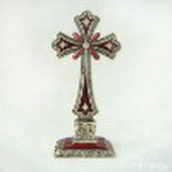 pewter stand cross
