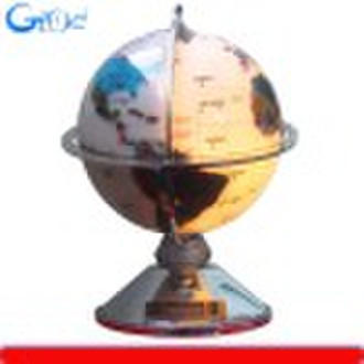 Globe, white gemstone globe