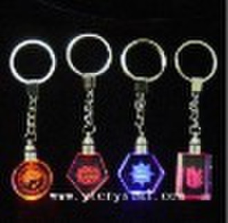 3D Laser Crystal Keychain