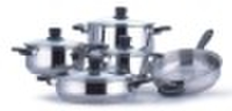 9 pcs stainless steel cookware set