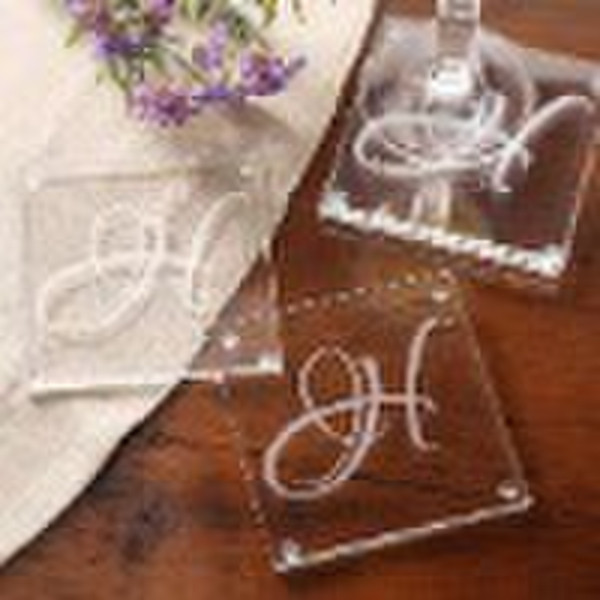 Glass coaster set