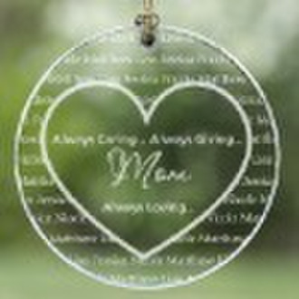 Glass Personalized Ornament and Suncatcher Keepsak