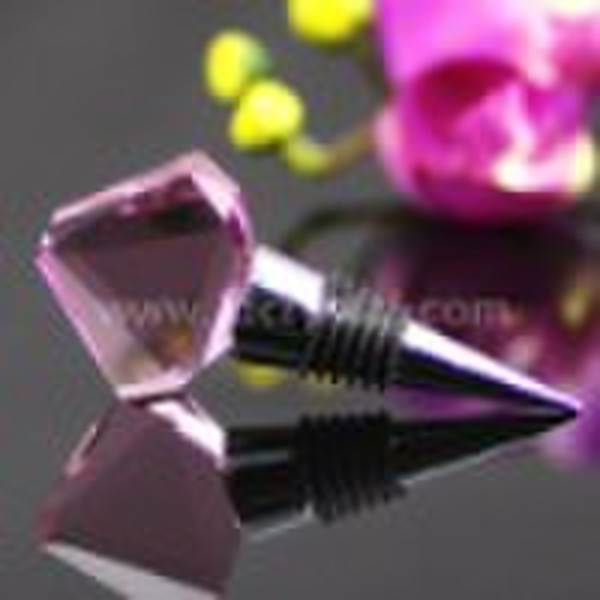 Fashion crystal wine stopper