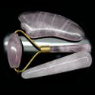 Natural Rock Rose Quartz Scrape Sha ware