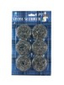 6Pcs Stainless Steel Scourer