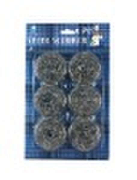 6Pcs Stainless Steel Scourer