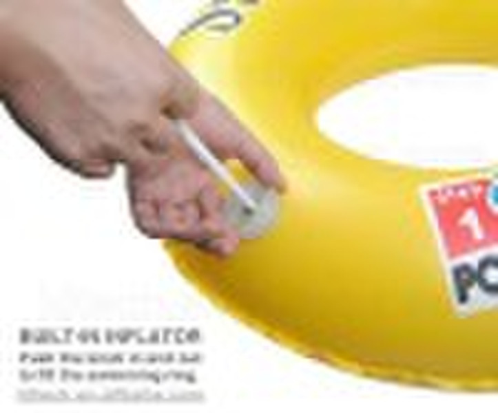 BUILT-IN INFLATOR SWIMMING RING