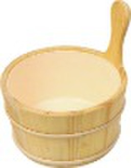 Sauna Bucket with inner plastic bowl