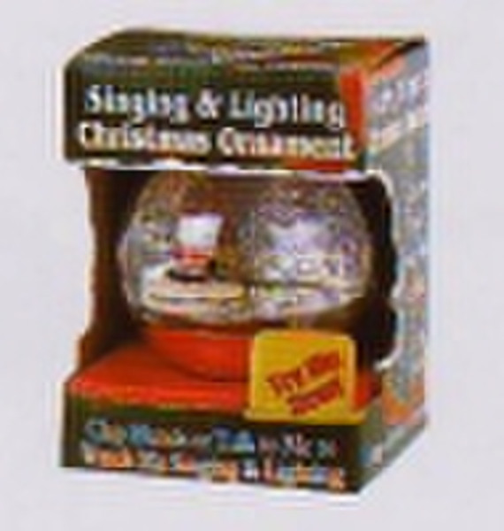Singing & Lighting Christmas Ornament