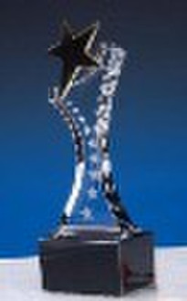 crystal trophy, crystal award