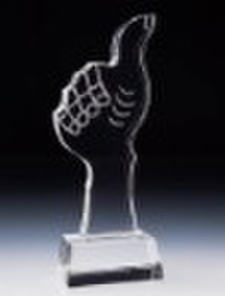 crystal trophy