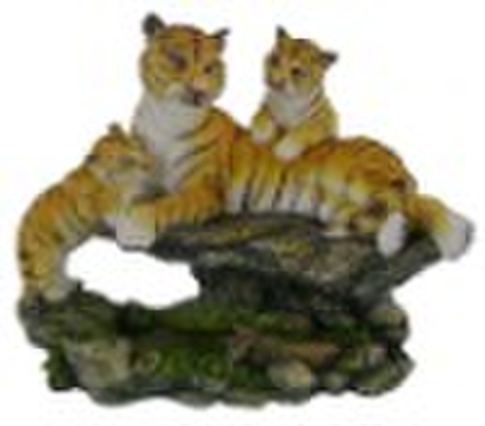 polyresin tiger decoration