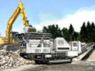 Mobile crusher plant with high performance