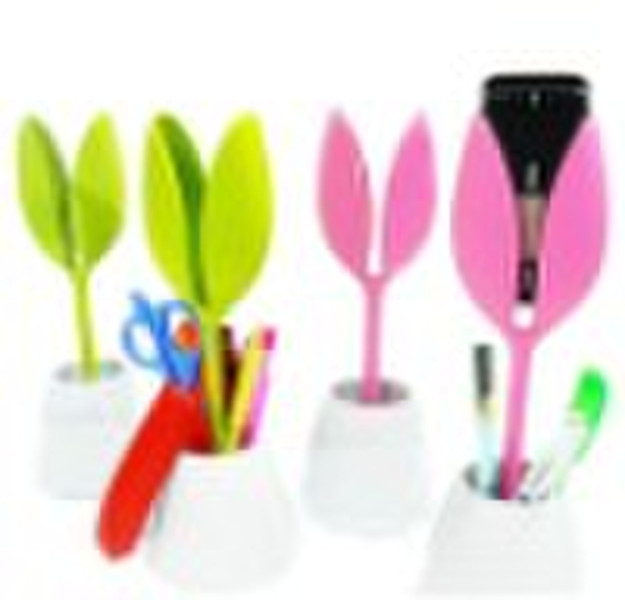 Flower shape pen holder with mobile holder,GI-17