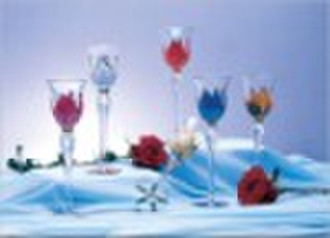hand painted stemware