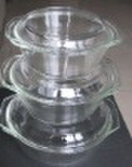 high borosilicate glass casserole set