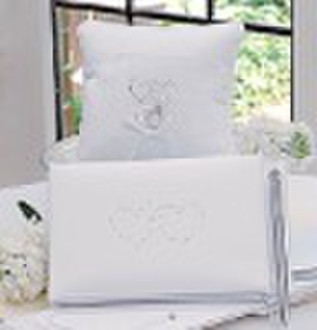 Sparkling Hearts Guest Book & wedding Pillow