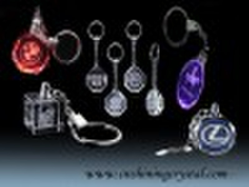 LED crystal keychain