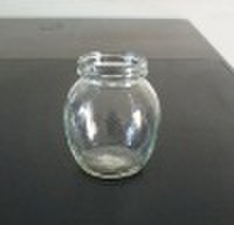 clear glass jar