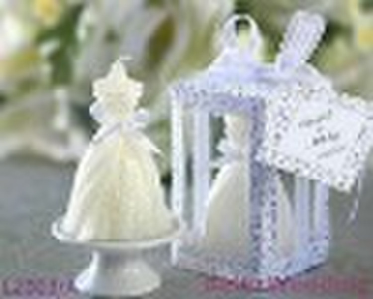 Wedding Gown Candle in Designer Window Shop Gift B