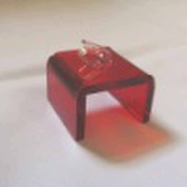 Red Acrylic Jewelry Display Stand