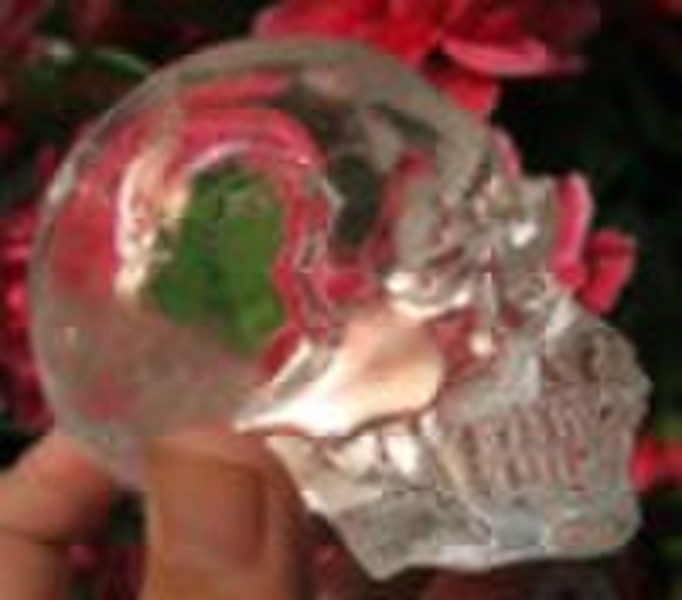 Rare Natural clear quartz crystal skull