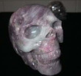 Excellent natural tourmaline stone skull