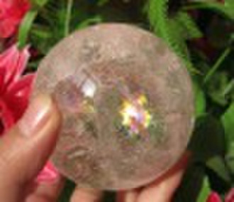 charming Natural white rock crystal ball