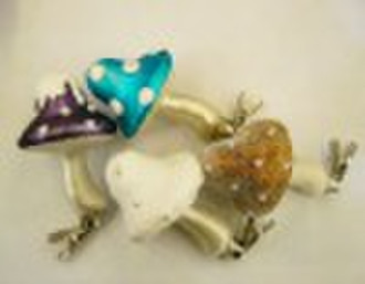 9351  hand work mushroom  christmas  decoraton