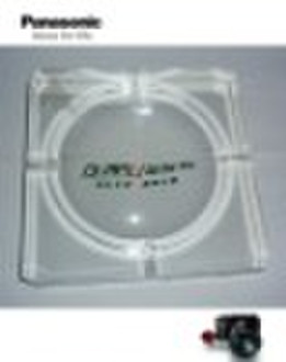 transparent crystal ashtray