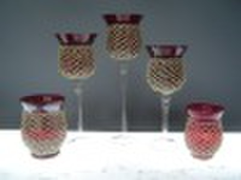 glassware with weave