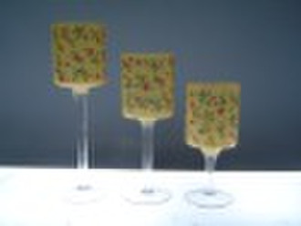 glass candle holder