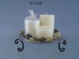 glass with metal stick